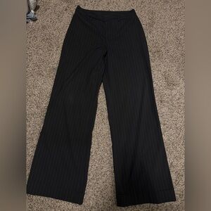 Nine West Black Pinstripe Pants